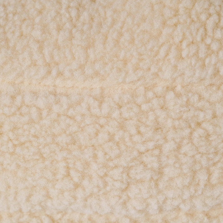 Caramel Fleece Oval Bed | Luxe