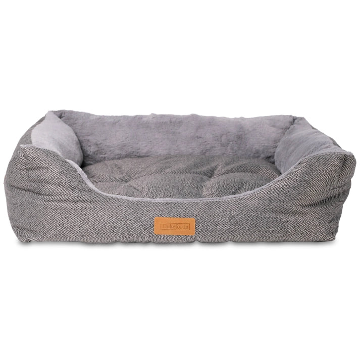 Herringbone Bed | Gray | Heritage - Dukefords
