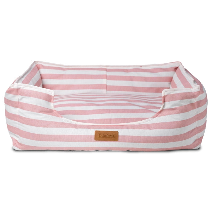 Striped Dog Bed | Pink | Royal Ivory - Dukefords