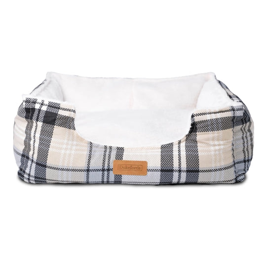 Tartan Dog Bed | Coastal Breeze - Dukefords